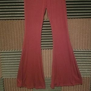 Fashion Nova palazzo pants,  size large,  maroon color